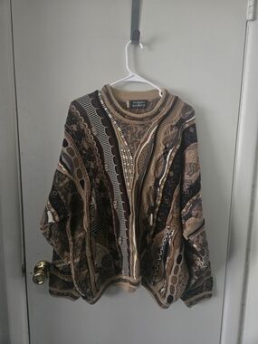 VTG Tundra for Bachrach Chunky 100% Cotton Patterened Sweater